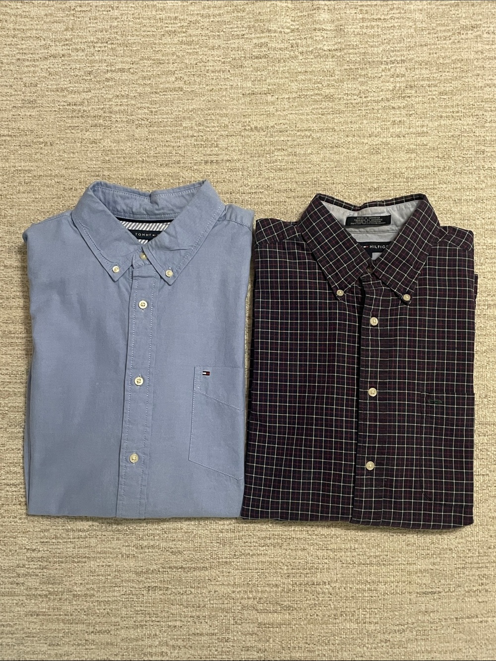 Tommy Hilfiger Men's Shirts Size
Large Lot of 2 Plaid Crest & Solid
Oxford - Picture 11 of 15